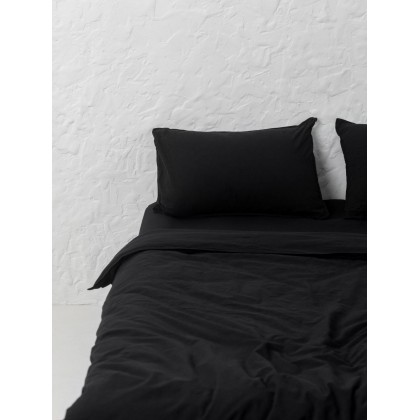 Комплект белья из вареного хлопка Leglo Black